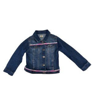 True Craft denim trucker jacket llama SIZE 4T